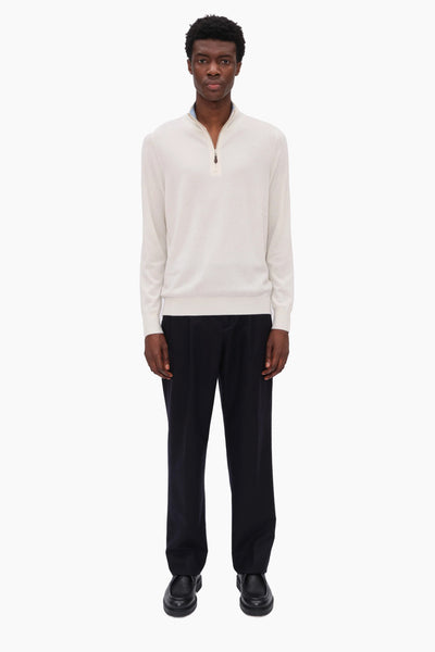 Mr Fenchurch Half Zip - Ivory